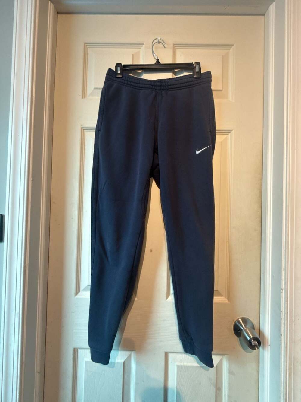 Nike Fleece Joggers Size M Navy Blue Sweatpants